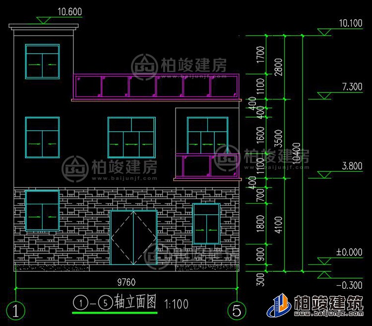 正立面图