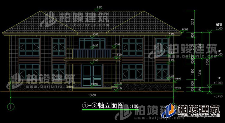 正立面图