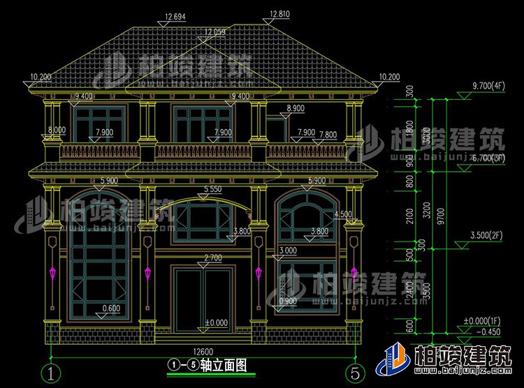 正立面图